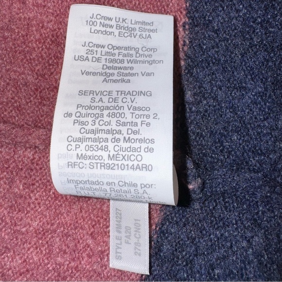 Madewell Ryder Stripe Cardigan Cream Pink color Block Color Stripped Sweater XXS - Picture 13 of 15